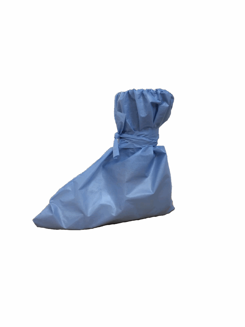 Cubrebotas Alto PP Plastificado Celeste Caja 500 uds