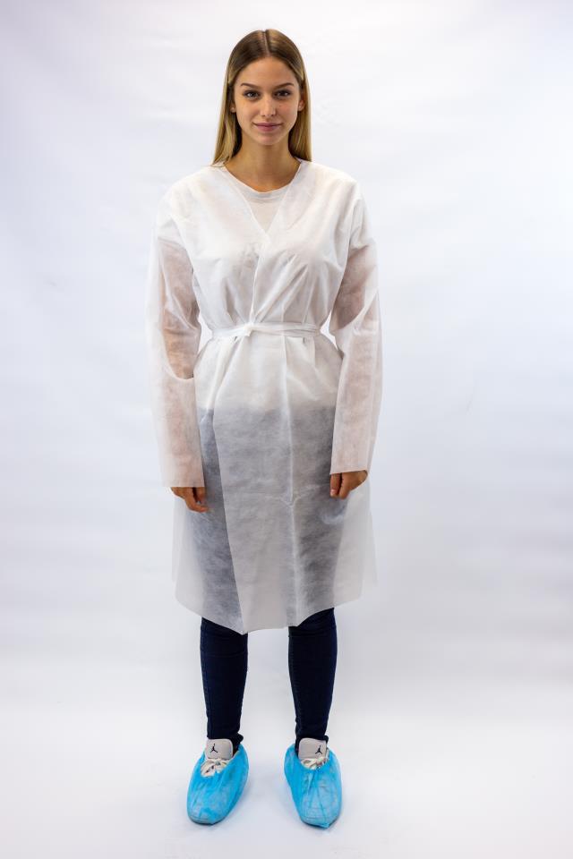 Bata visitante PP 30grs  Blanco Caja 100 uds