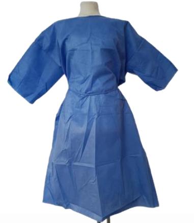 Camisón de Paciente manga corta SMS Celeste T/XL C