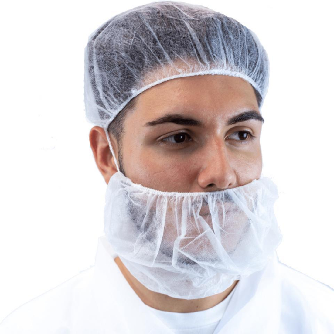 Cubrebarbas PP Blanco Caja 2000 uds