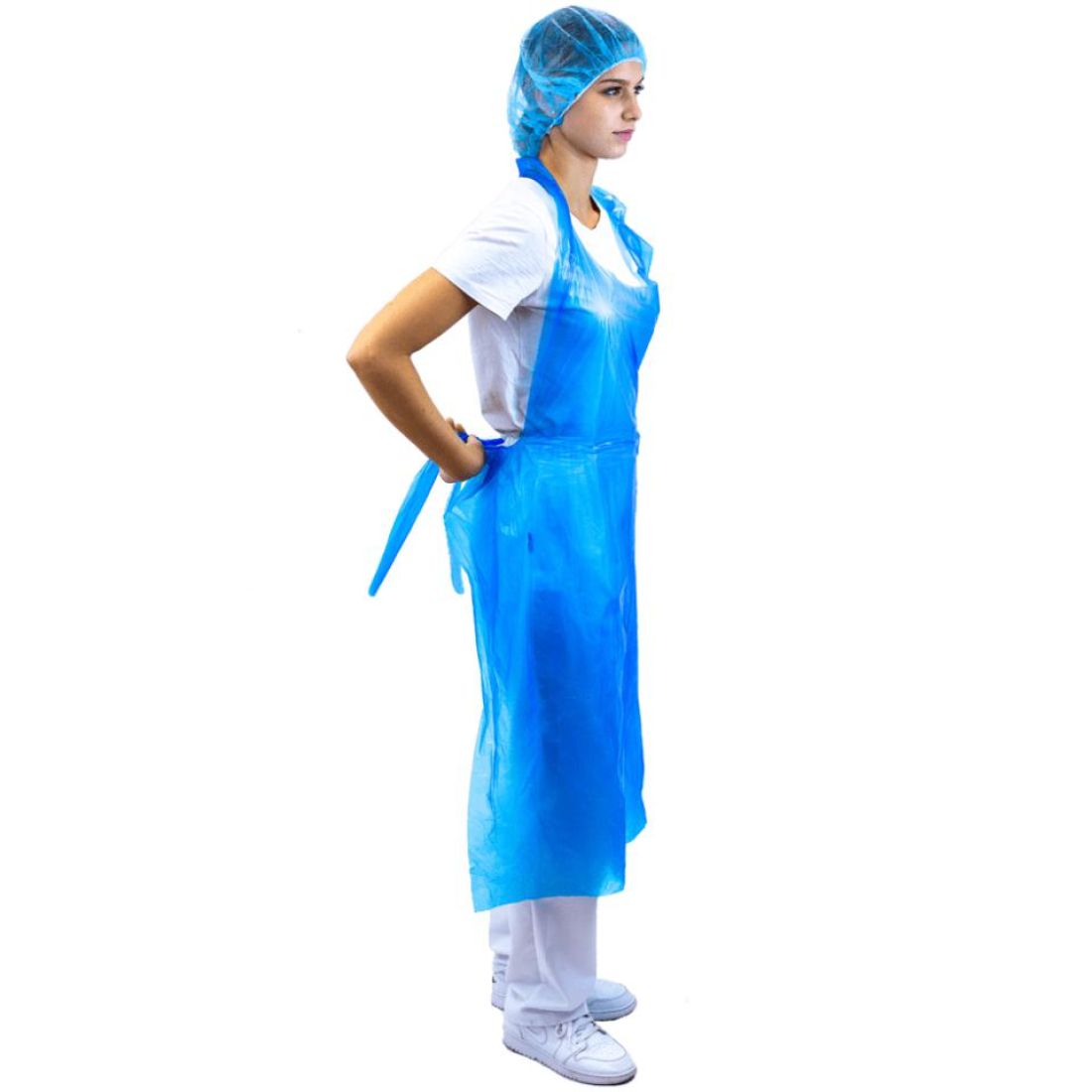 Delantal Plástico 120x76 cms 0 02 mm galga 80 Azul