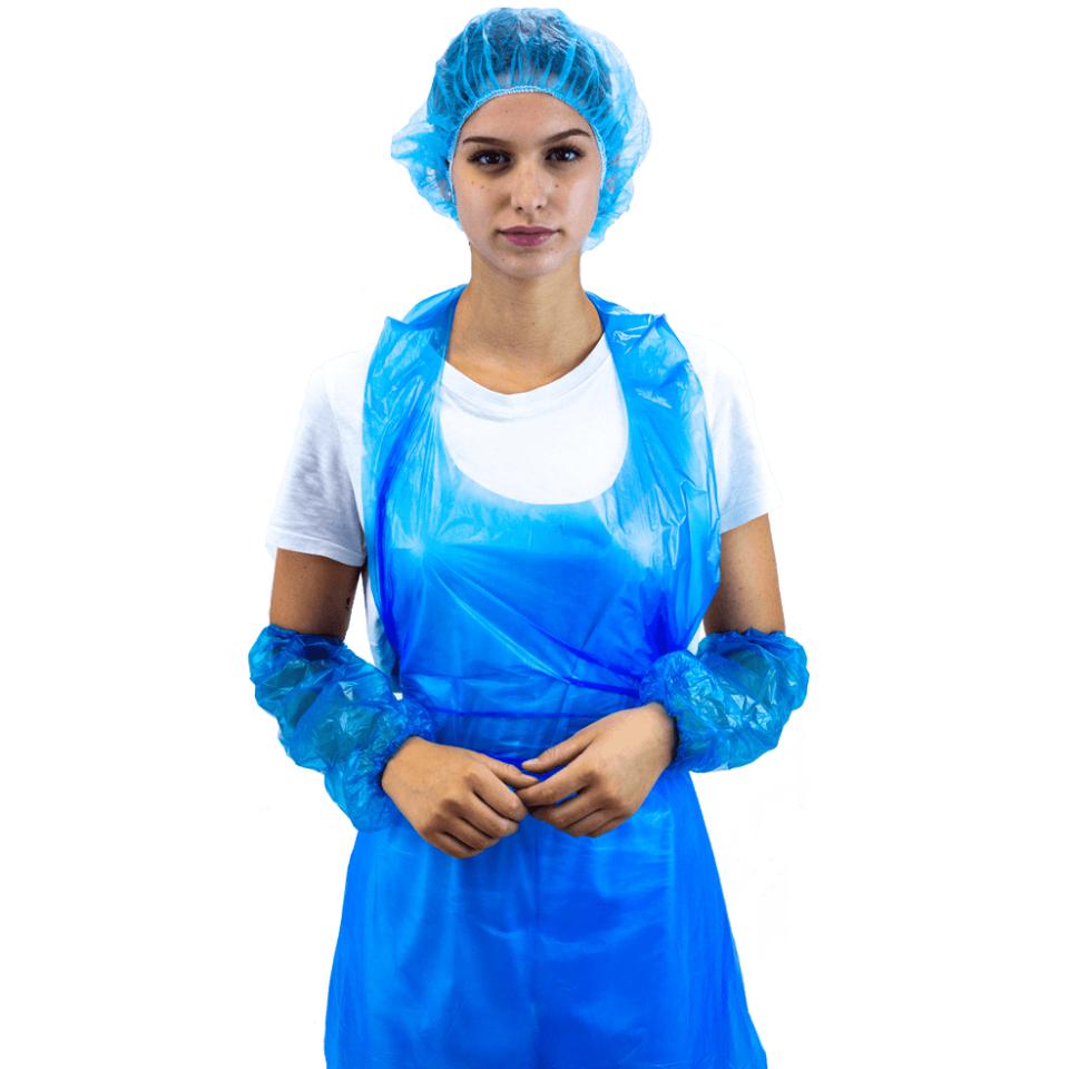 Delantal Plástico 120x76 cms 0 02 mm galga 80 Azul
