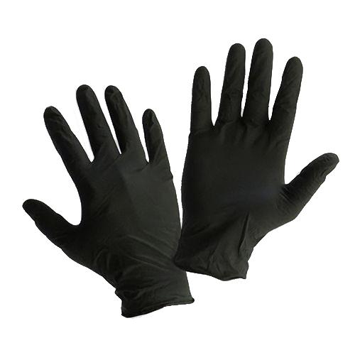 Guante desechable nitrilo s/polvo 3 5 grs Negro XL