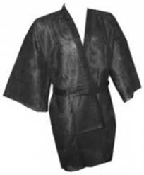 Kimono Desechable PP Negro Caja 100 uds