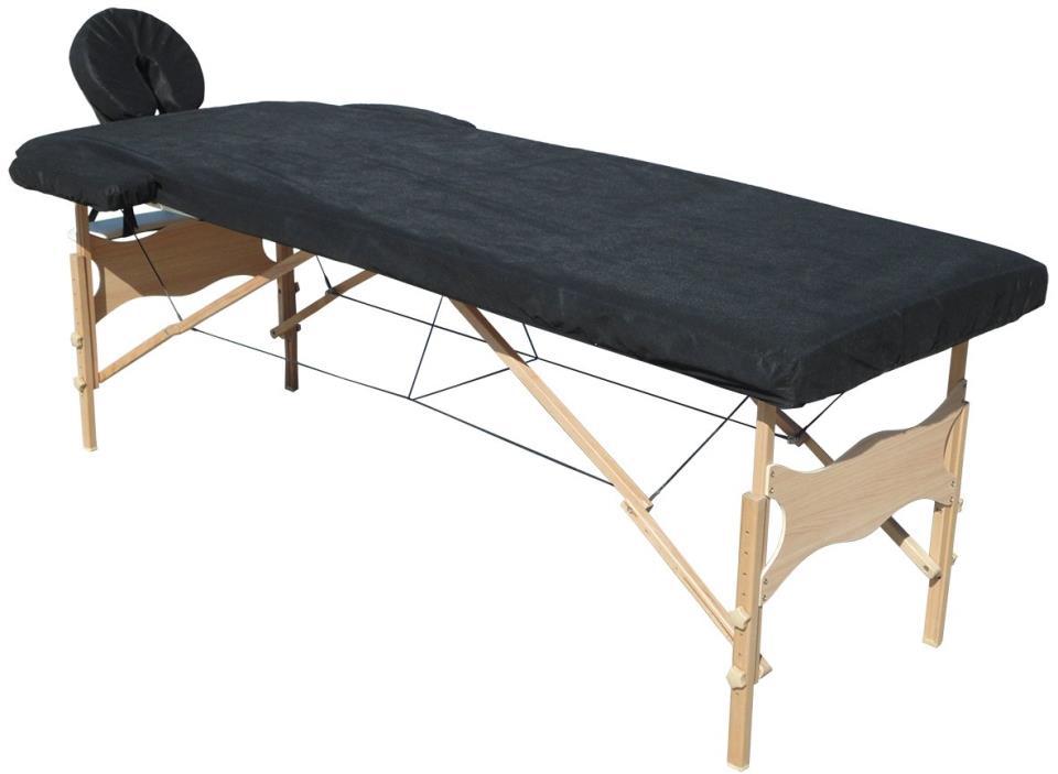 Sabana ajustable PP  30 grs  80 x 210 Negra Caja 1