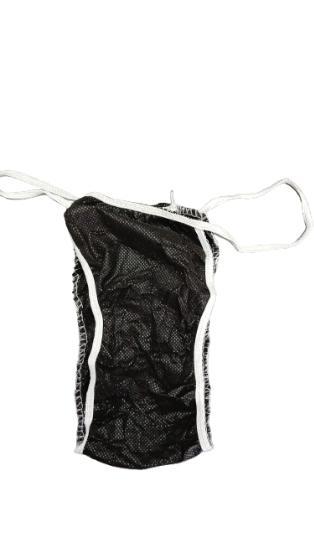 Tanga Hombre PP Negro Caja 1000 uds